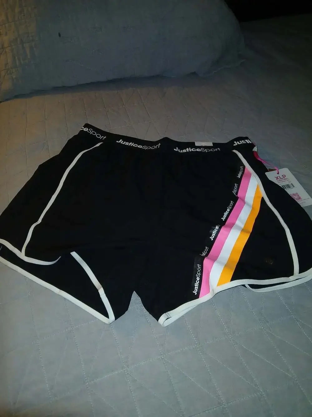 Justice Sport Athletic Shorts Black Size XLP (16P/18P)